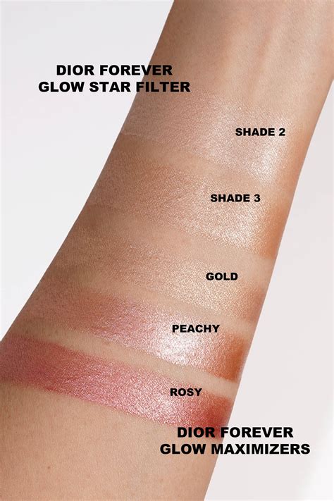 dior forever glow maximizer swatches.